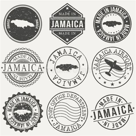 Jamaica Passport Stamps Stock Illustrations 22 Jamaica Passport