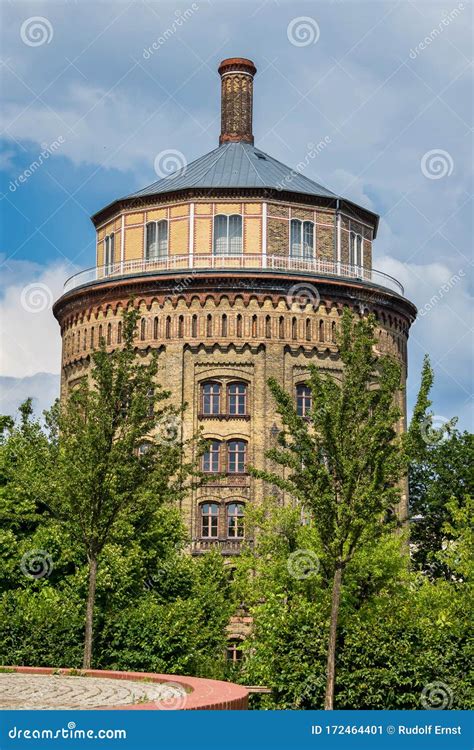 Old Water Tower in Berlin, Prenzlauer Berg, Germany Stock Image - Image of landmark ...