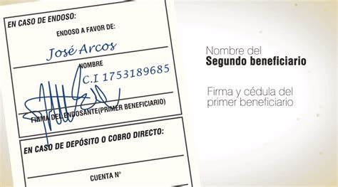 Como Endosar Un Cheque Para Depositar En Mi Cuenta Startup Design The