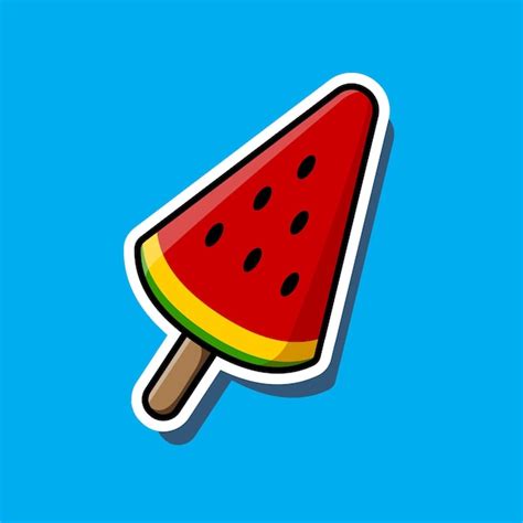 Premium Vector Illustration Of Watermelon Ice Cream