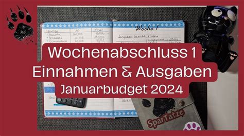 Wochenabschluss Januarbudget Hohe Zus Tzliche Einnahme Meine