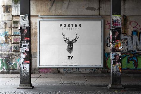 Free Urban Billboard Poster Mockup (PSD)