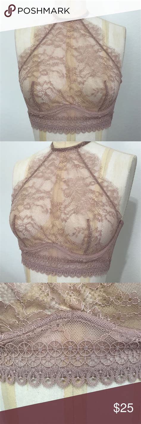 VS Chantilly Lace High Neck Unlined Bra