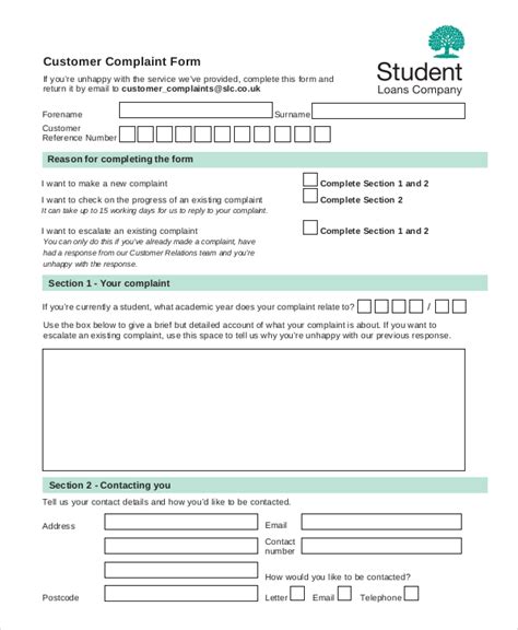 Free 10 Sample Customer Complaint Forms In Pdf Ms Word Excel