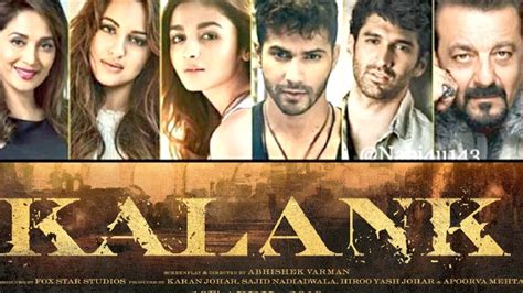 KALANK RELEASE DATE POSTER REVIEW INCOME TRAILER CAST