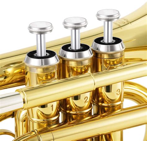 Eastar Etr 330 Pocket Trumpet Bb Gold Lacquer Mini Trumpet B Flat With