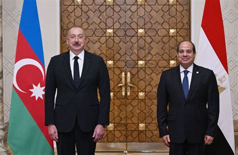 Azerbaijan Egypt Sign Documents Photos Video