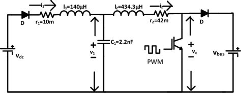 Dc Dc Boost Converter Schematic With Passive Components Switching Download Scientific Diagram