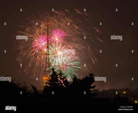 Fireworks on the Guy Fawkes Night Stock Photo - Alamy