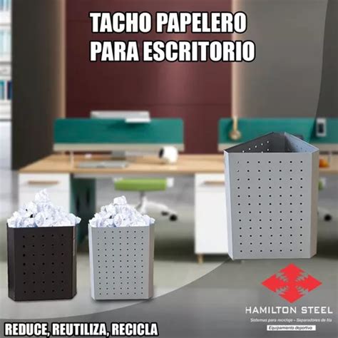 Tacho De Acero Laf Para Reciclaje De Papeles Peru Ecuador Cuotas Sin