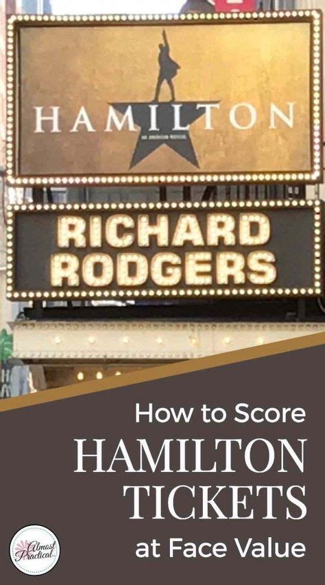 How To Get Hamilton Tickets On Broadway With Images Hamilton