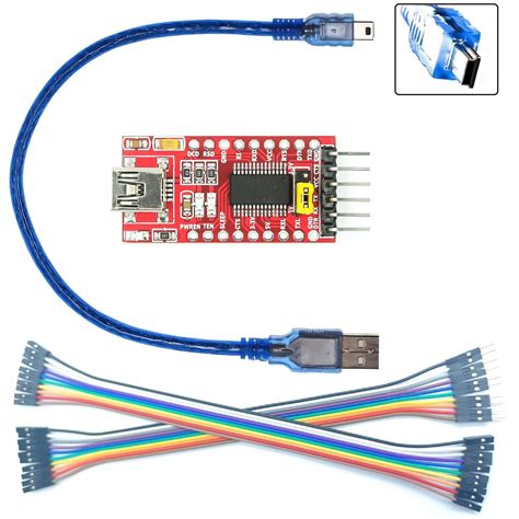 Getuscart Wwzmdib Ft232rl Ftdi Mini Usb To Ttl Serial Converter Adapter Module 33v 55v Ft232r