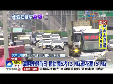 清明連假首日塞車惡夢再現 恐狂塞15小時│中視新聞 20210402