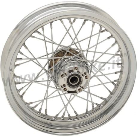 RUOTA CERCHIO POSTERIORE A 40 RAGGI 16 X 3 ABS CROMATO PER HARLEY