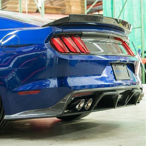 Ford Mustang Gt350 Anderson Composites Fiber Rear Bumper Diffuser Ac