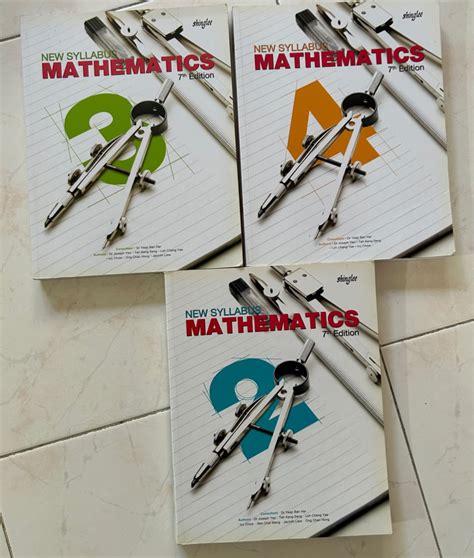 New Syllabus Mathematics Shinglee Sec 2 3 And 4 Hobbies Toys Books