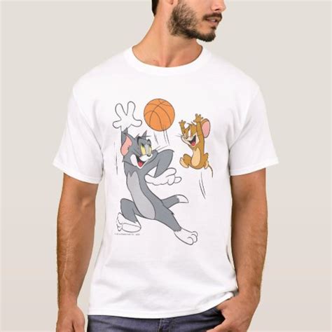 Tom and Jerry Basketball 1 T-Shirt | Zazzle