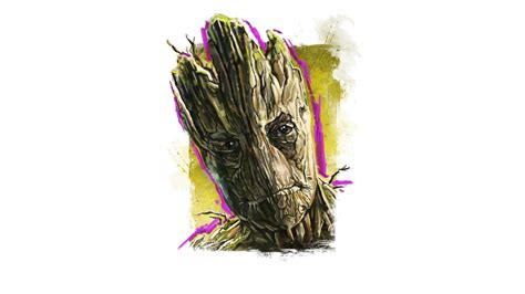 Download Groot Comic Guardians Of The Galaxy 4k Ultra Hd Wallpaper