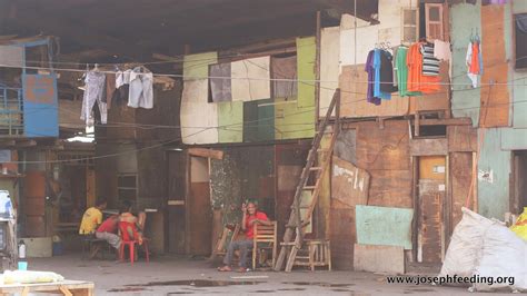 Feeding Outreach Temporary Housing Tondo Manila Joseph Feeding