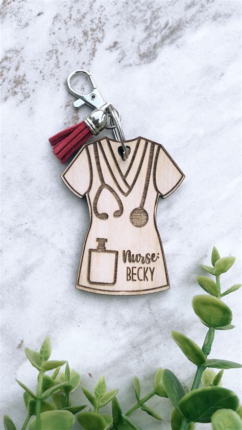 Nurse Healthcare Personalized Keychain Personalized Nurse Etsy