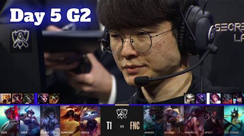 T Vs Fnc Day Lol Worlds Main Group Stage T Vs Fnatic