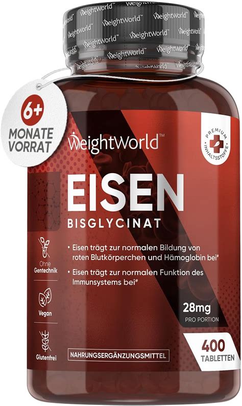 Eisen 28 Mg 400 Vegane Eisentabletten Für Immunsystem Energie