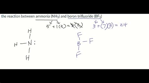 Lewis Structure Of Ammonia Nh3 And Boron Trifluoride Bf3 Using Coordinate Covalent Bond