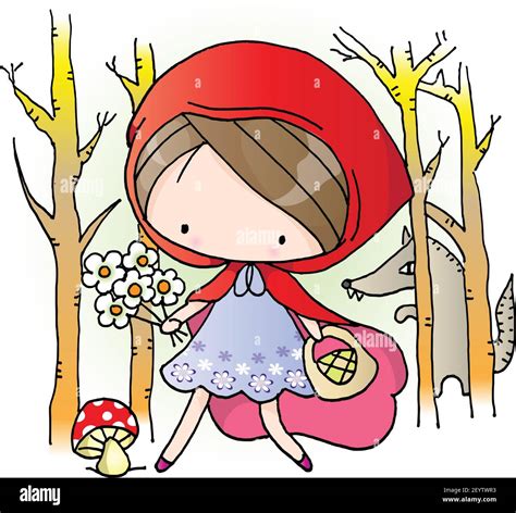 Cute Little Red Riding Hood Cartoon