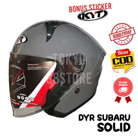 Jual Helm DYR Subaru Solid Half Face KYT NFJ Shopee Indonesia