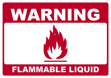 Flammable Liquid Warning Complete Specialized Retail Solutions