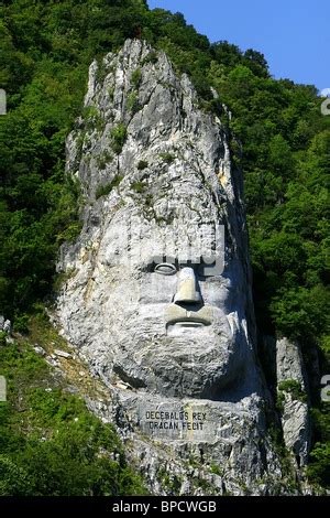 Decebalus König von Dacia Porträt Kopf Skulptur Dacian König decebal