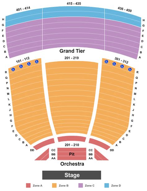 TPAC Polk Theater Seating Chart Maps Nashville