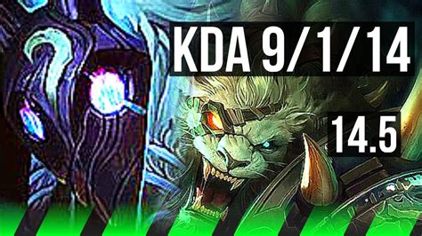 KINDRED Vs RENGAR JNG 9 1 14 70 Winrate Godlike EUW