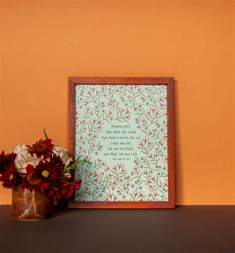 Amazing Grace Hymn Art Print - Little Things Studio - Amazing Grace ...