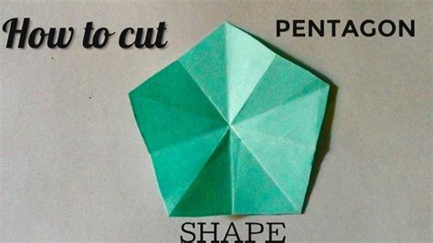 How To Cut Pentagon Shape I Diy I Pentagon I Paper Pentagon I Pentagon