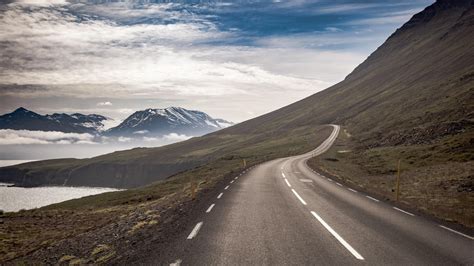 wallpaper road, turn, slope, mountain HD : Widescreen : High Definition ...