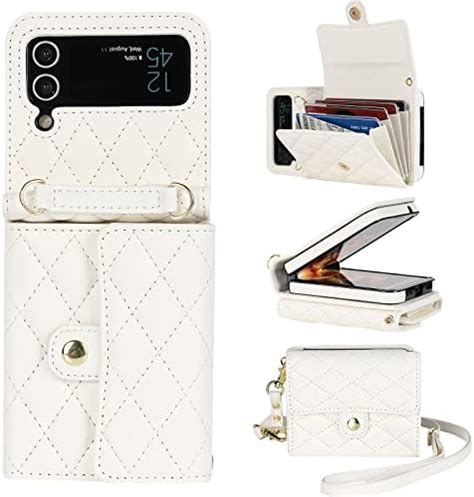 Xizyo F R Samsung Galaxy Z Flip Leder Crossbody Brieftasche