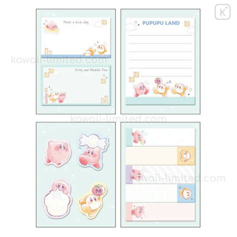 Japan Kirby Sticky Notes With Case Pupupu Land Kawaii Limited