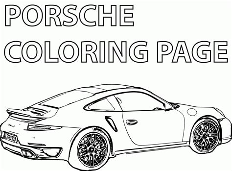 Coloring Pages Porsche - Coloring Home