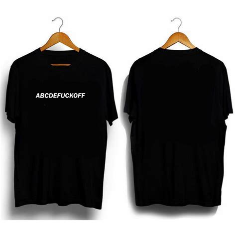 Jual Dm Collection Kaos Tshirt Baju Combed S Distro Abcde Fuck You
