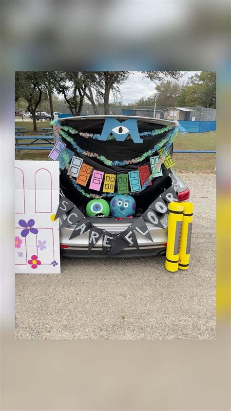 Monsters Inc Trunk Or Treat Trunk Or Treat Trunker Treat Ideas