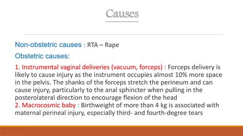 Rectovaginal Fistula And Perineal Tear Ppt