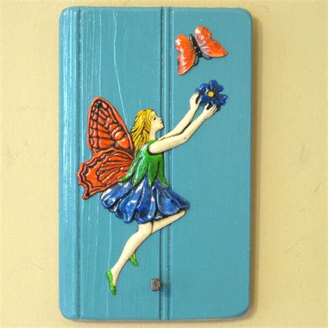 Wall Hung Fairy Key Holder Or Jewelry Holder Wall Hanging Ready To Ship