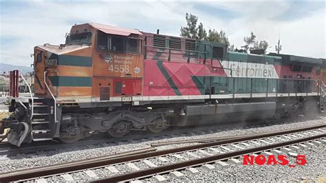 Ferromex con un Carrusel Cargado en Formación 2 2 en León Guanajuato