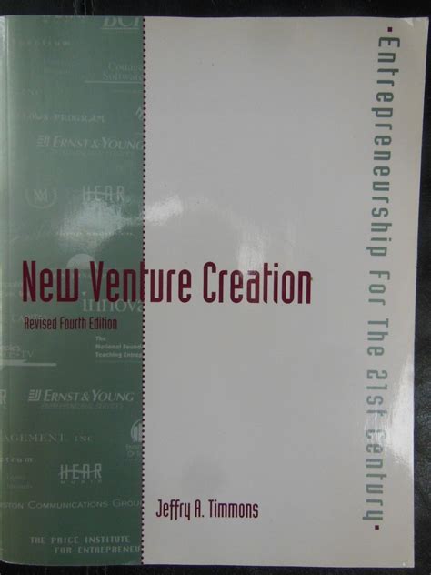 New Venture Creation Entrepreneurship For The St Century By Jeffry