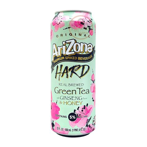 Arizona Spiked Hard Green Tea With Ginseng & Honey Vodka Seltzer Can ...