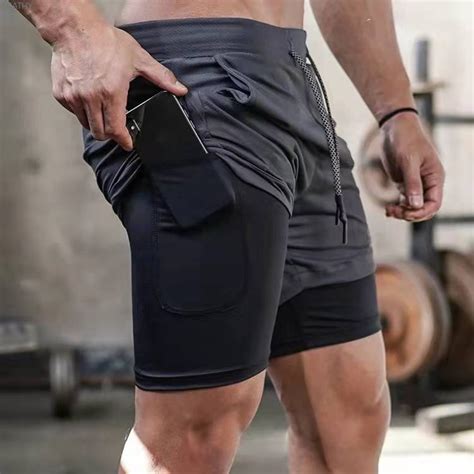 Em Bermuda Treino Short Dry Fit Masculino Cal O Elastano Academia