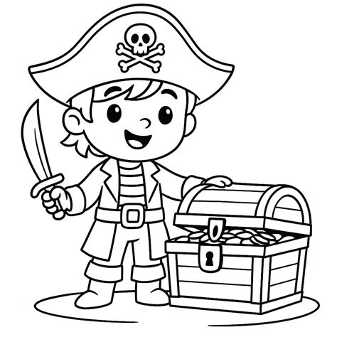 Desenhar Pirata - 13 Desenhos de Pirata para colorir e imprimir