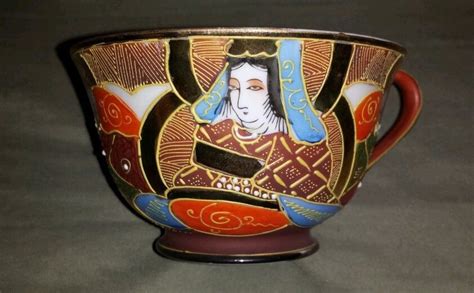 Vintage Sone China Made In Occupied Japan Hand Painted Emperor Geisha