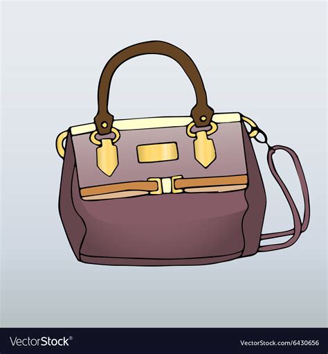 Fancy Handbag Royalty Free Vector Image Vectorstock